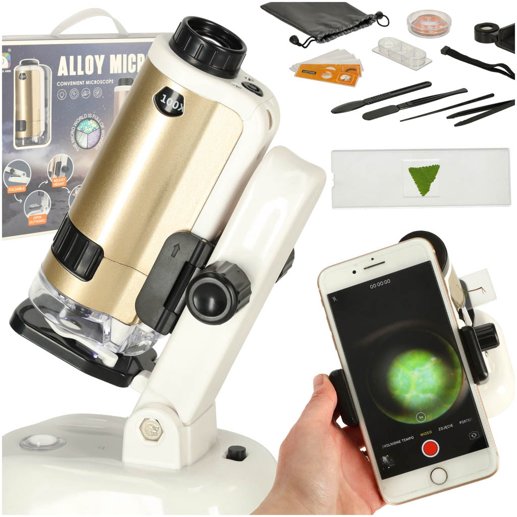 Scientific educational school microscope for children
