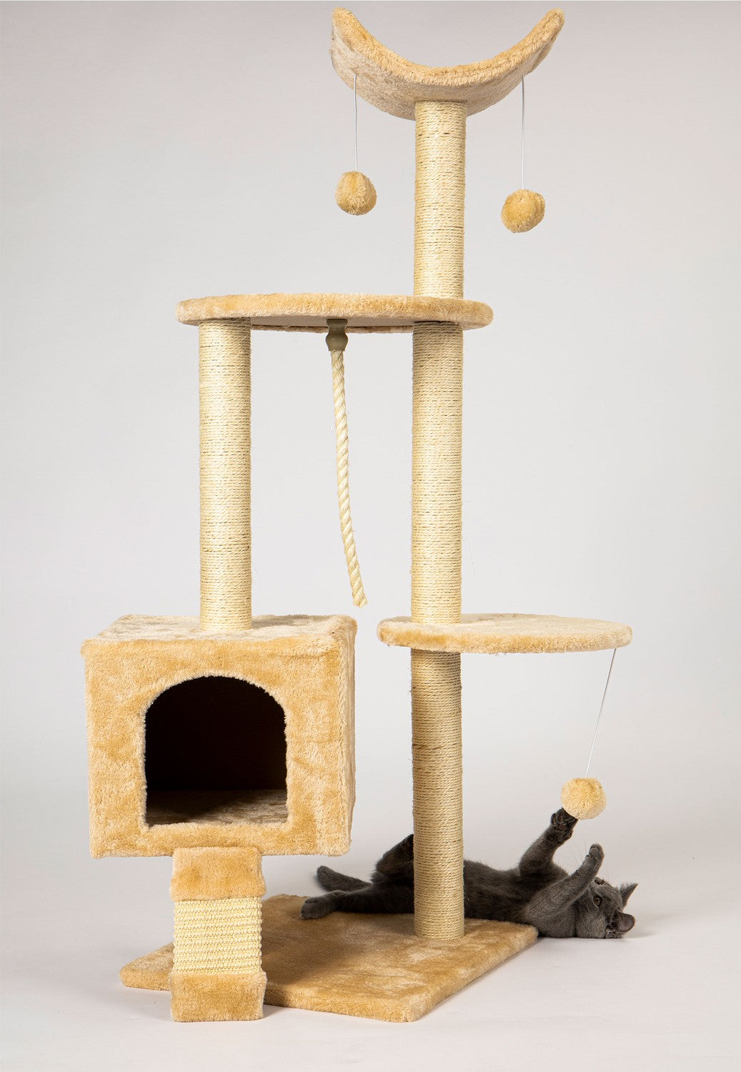 Scratching post for a cat house tree bed 120cm