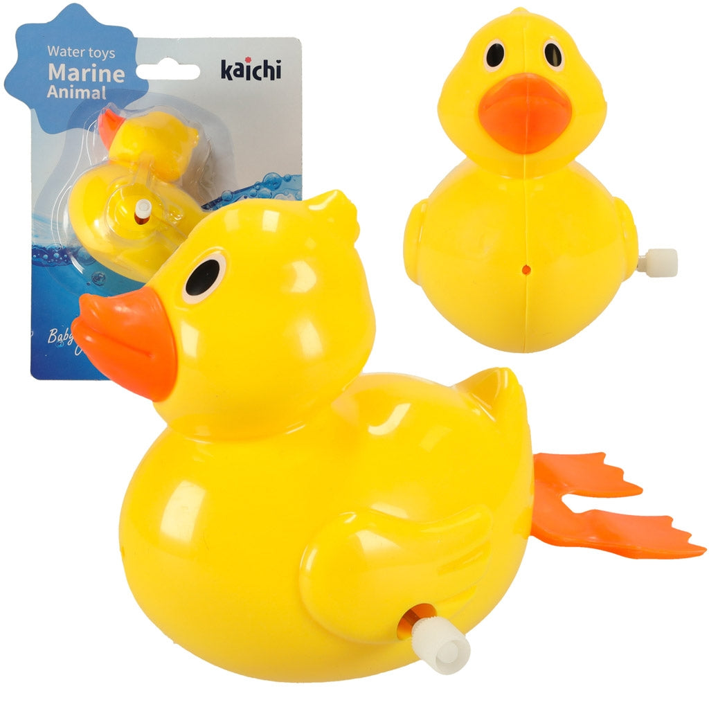 Screw-on floating duck bath toy