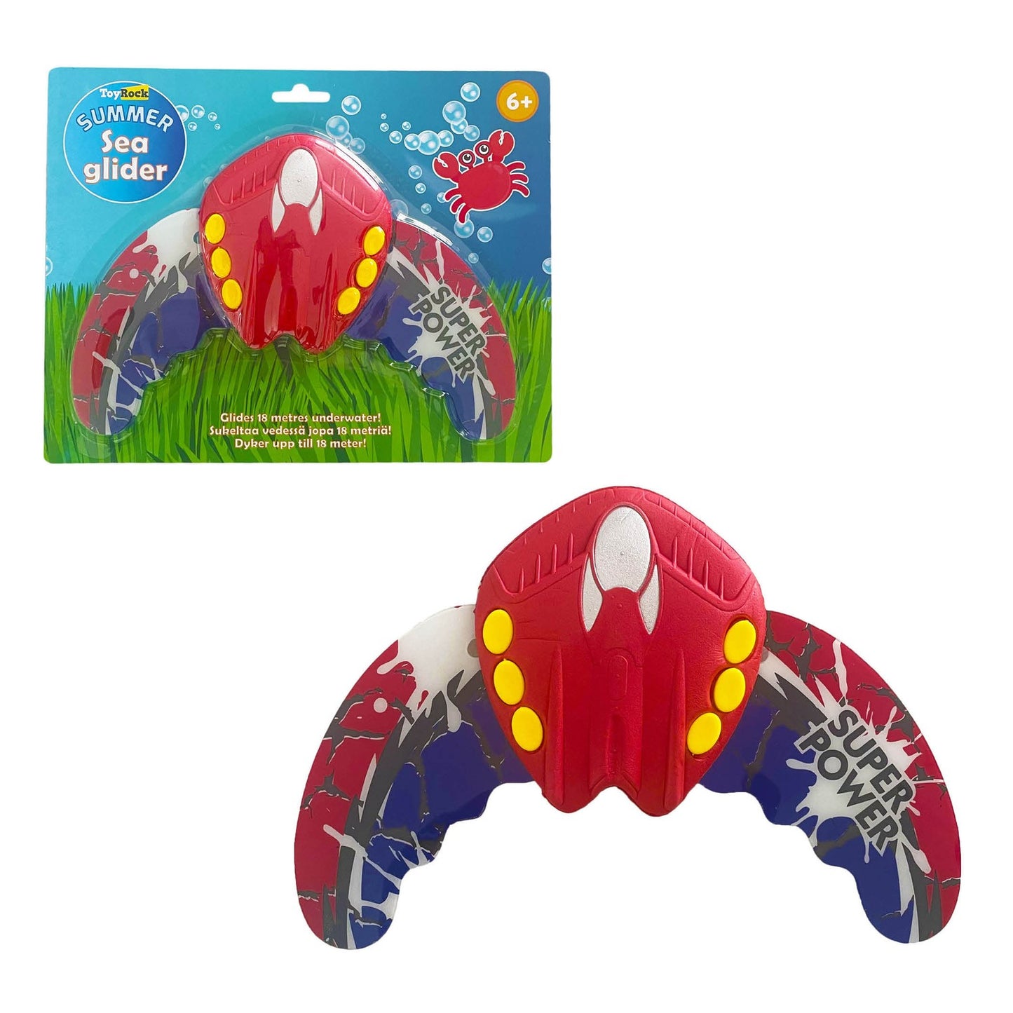 Underwater Sea Glider Toy, Adjustable Wings, 33x18 cm