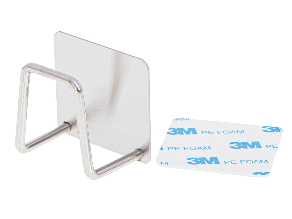 Self-adhesive hook holder for kitchen sponge