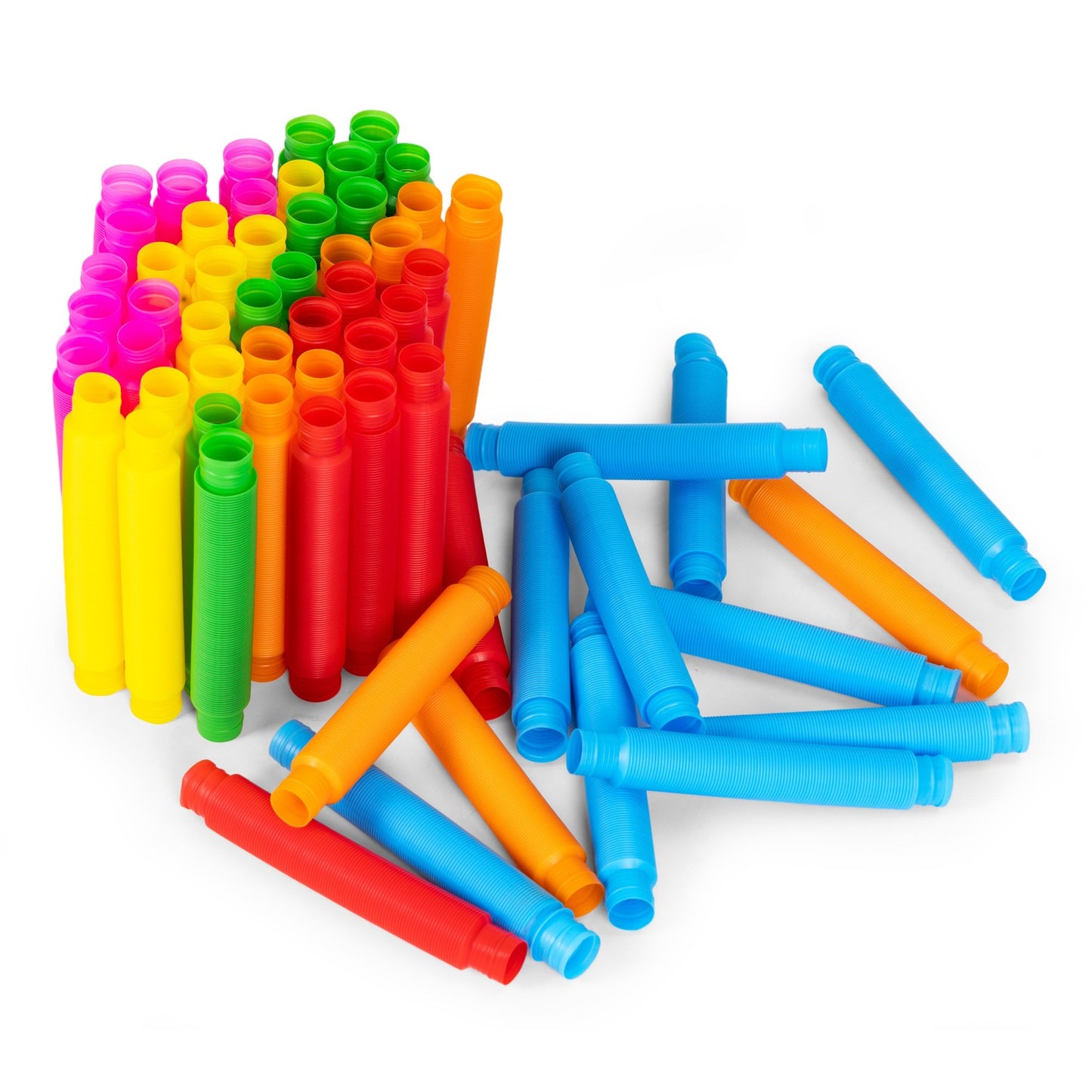 Sensory Pop Tubes for Kids, 60 Pcs, Anti-Stress, Multicolor