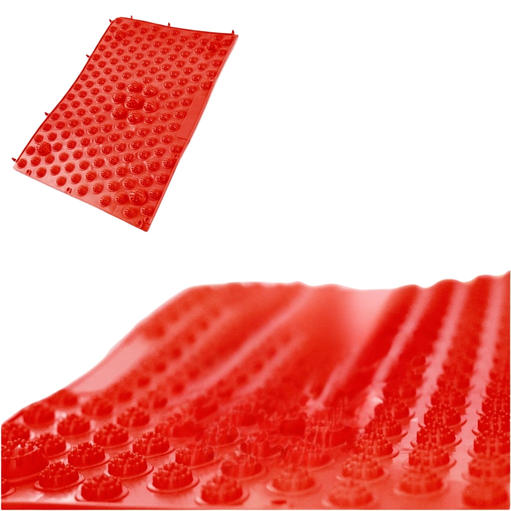 Sensory massage correction mat red