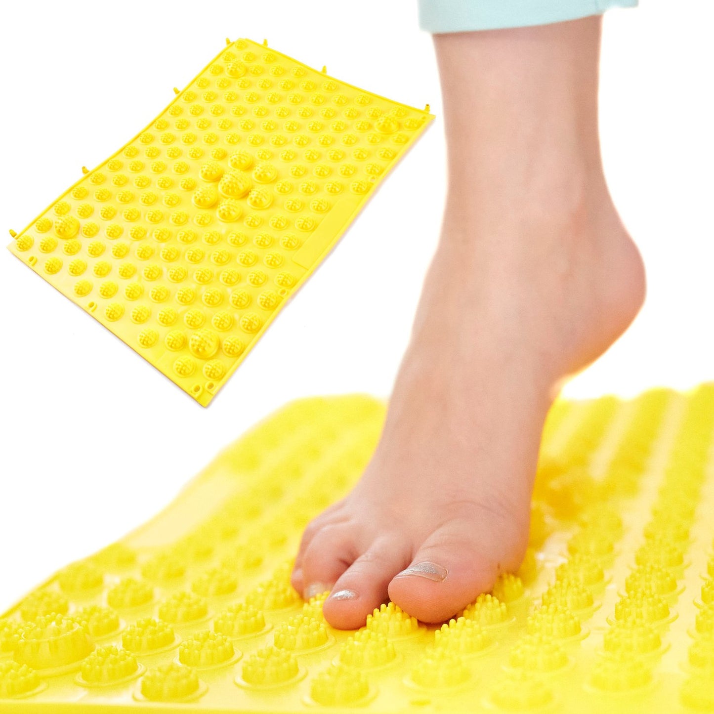 Sensory massage correction mat yellow