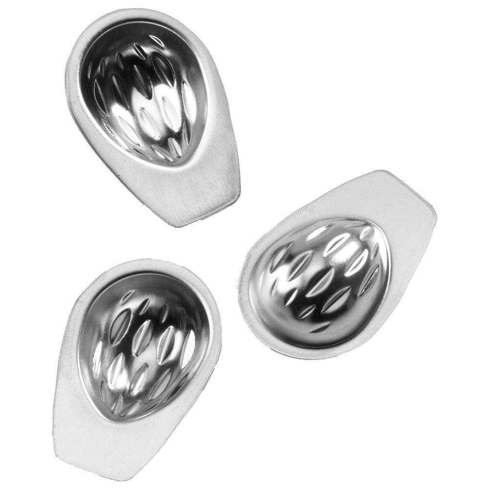 Set of 20 nut-shaped cake tins in galvanized sheet