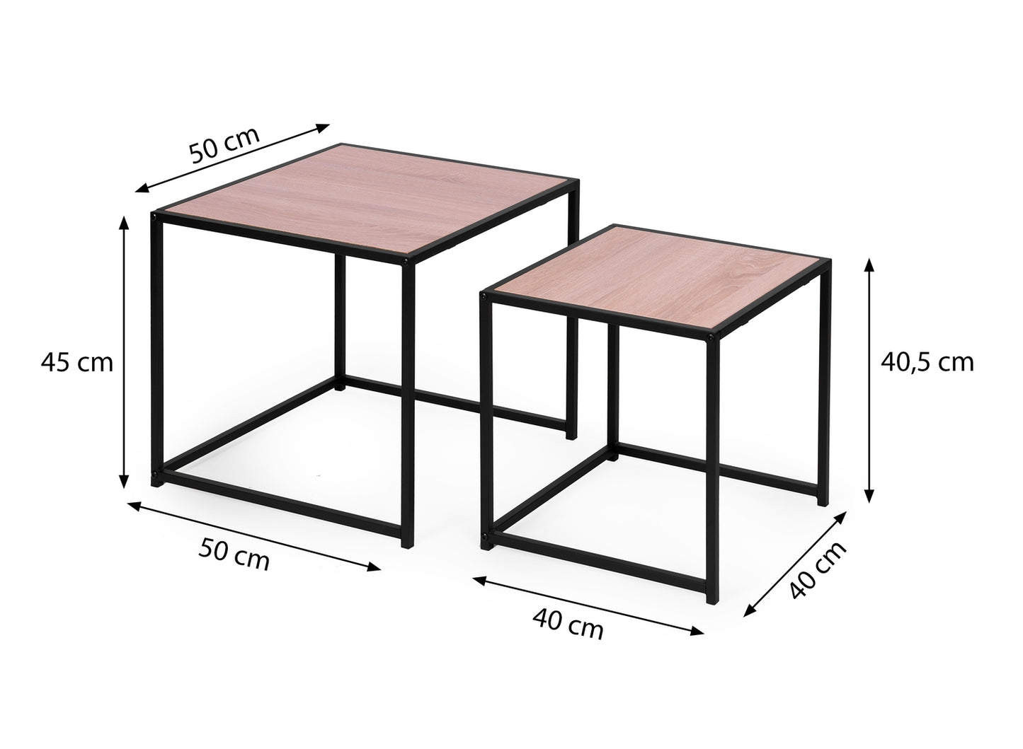 Set of 2 coffee tables, Loft design
