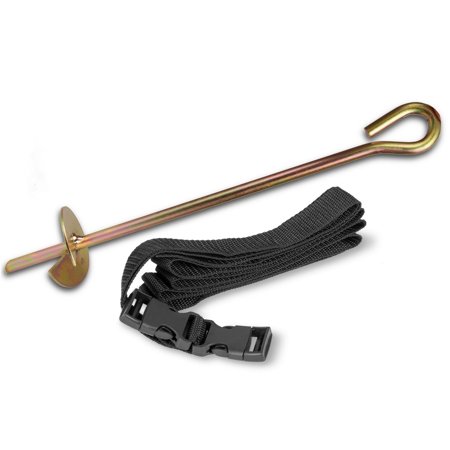 Set of 3 anchors for mounting a garden trampoline