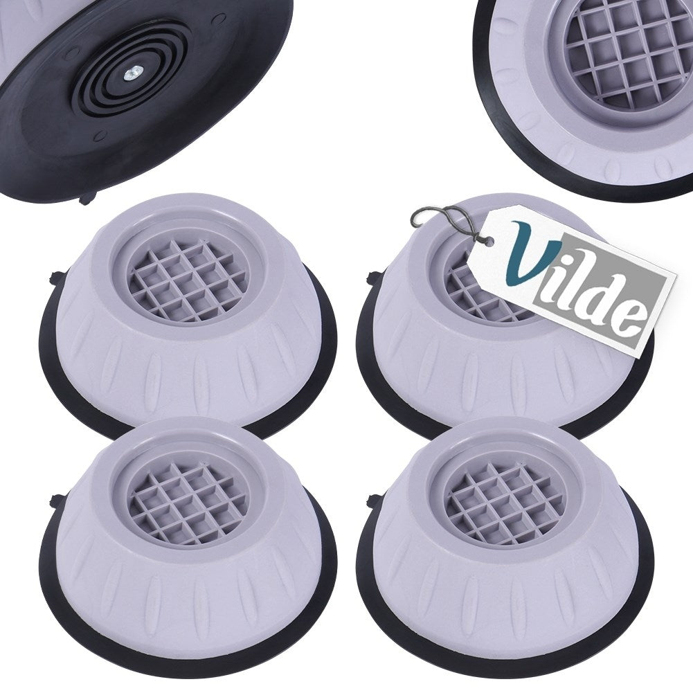 Set of Four Non-Slip Washing Machine Pads Against Vibrations