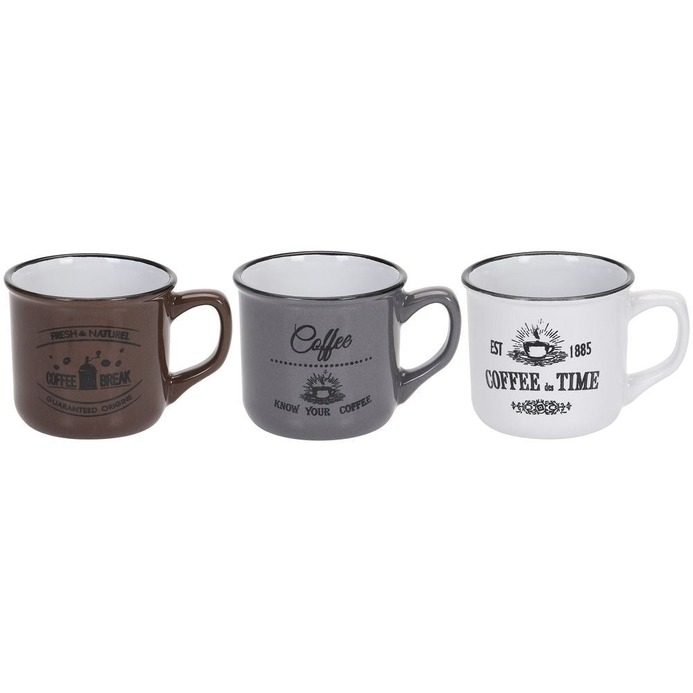 Set of ceramic mugs in a gift box, dishwasher safe