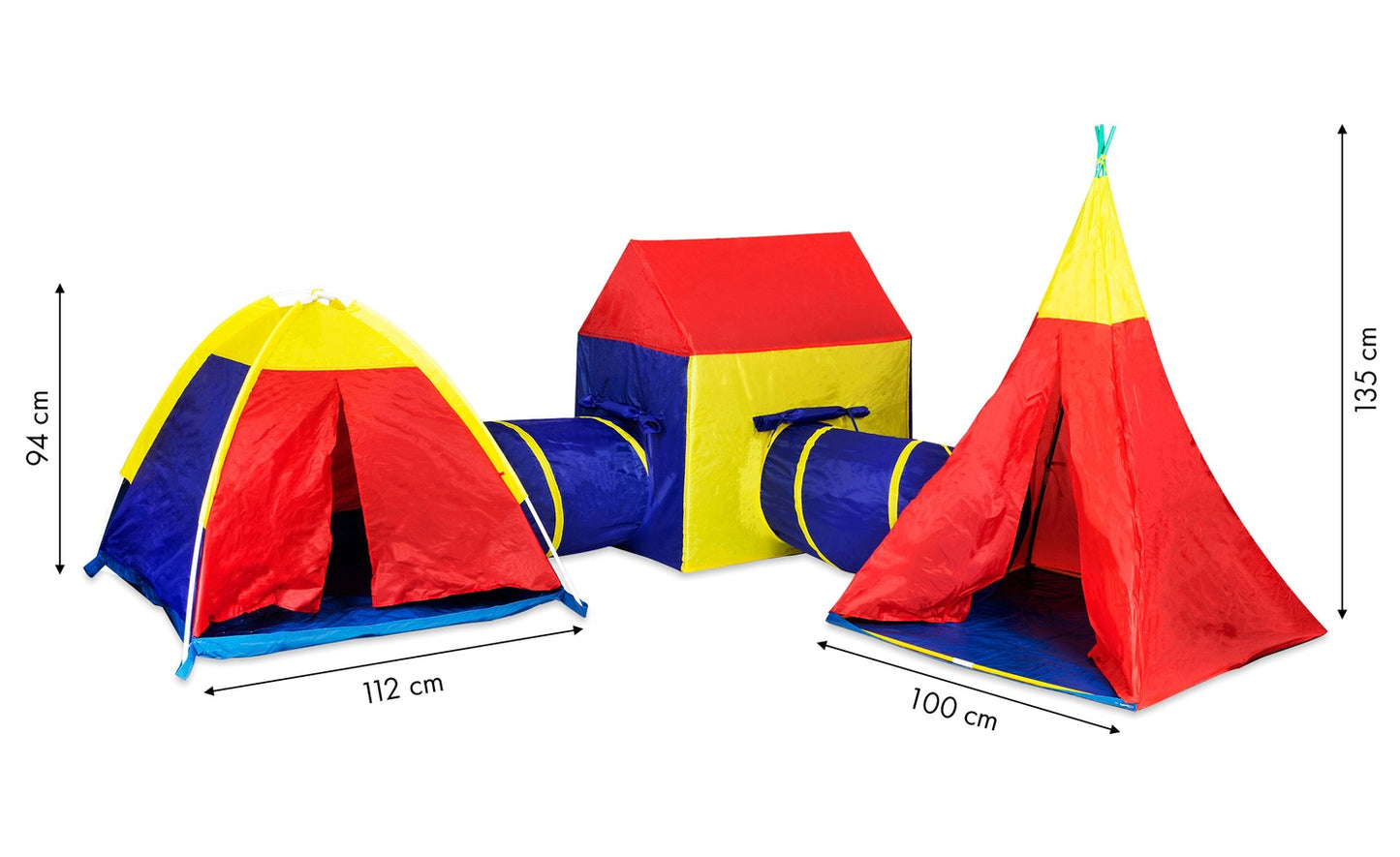Set of tents for children 5in1 house + Iplay tunnels