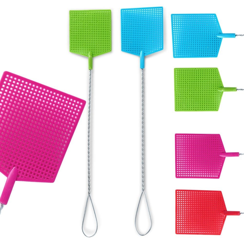 Set of two fly swatters for easy insect control