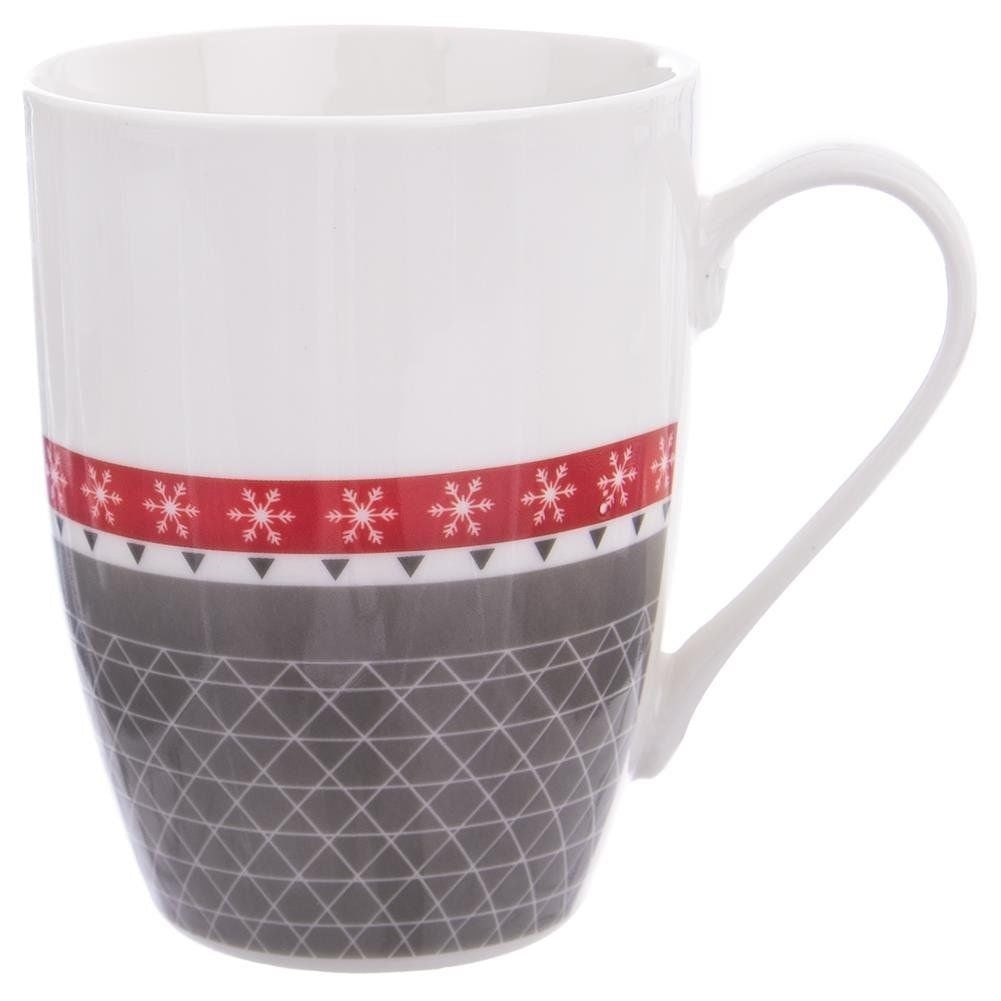 Set of two unique porcelain mugs in a gift box