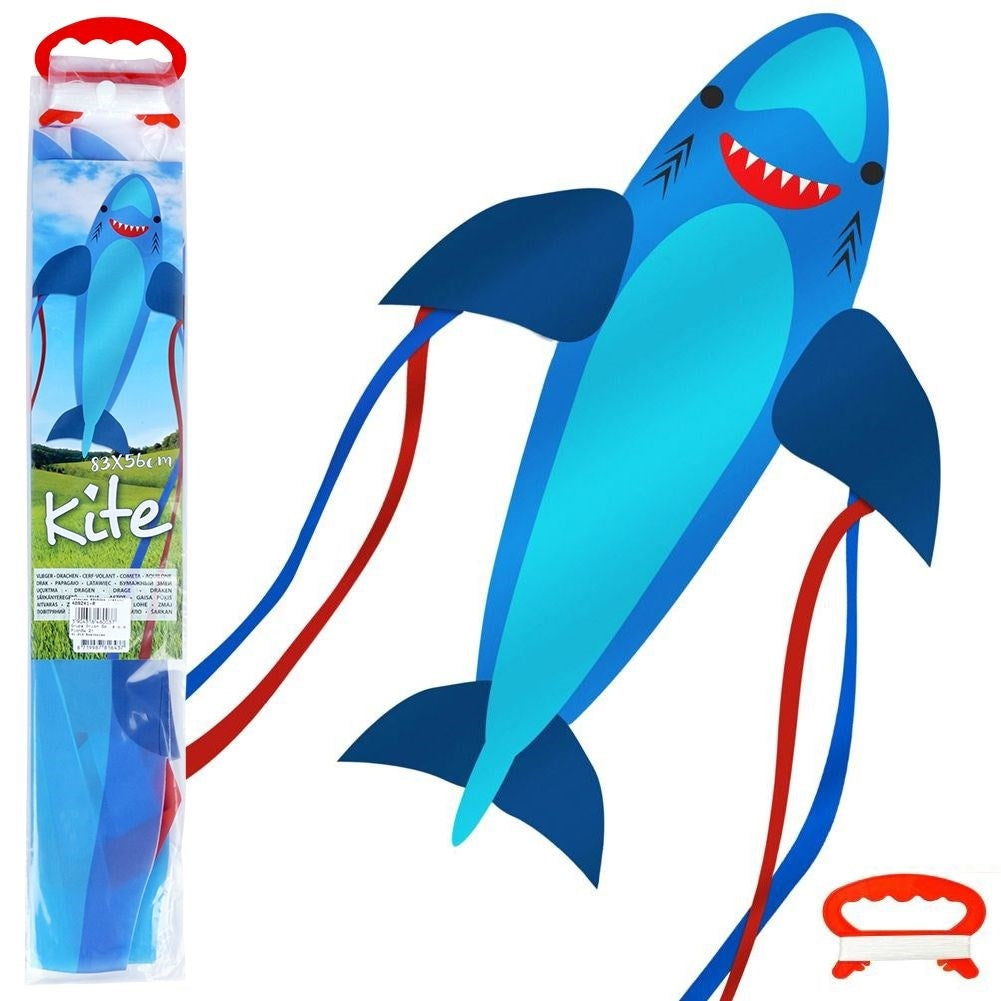 Shark kite with 36m line - Colorful and impressive!