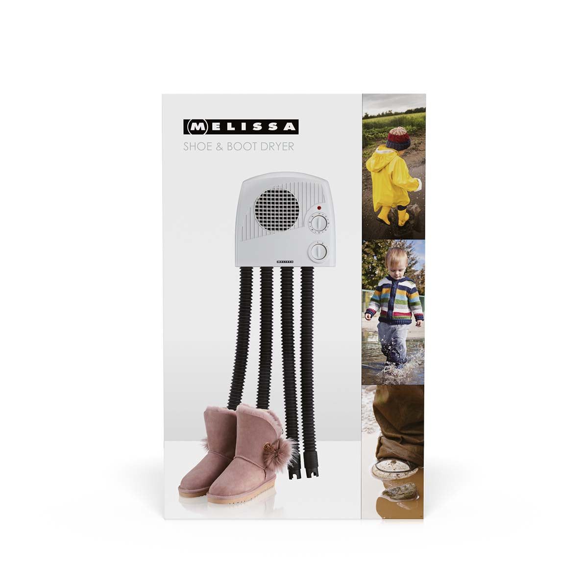 Shoe Dryer with Timer, 350W, 2 Pairs Capacity, Wall-Mountable
