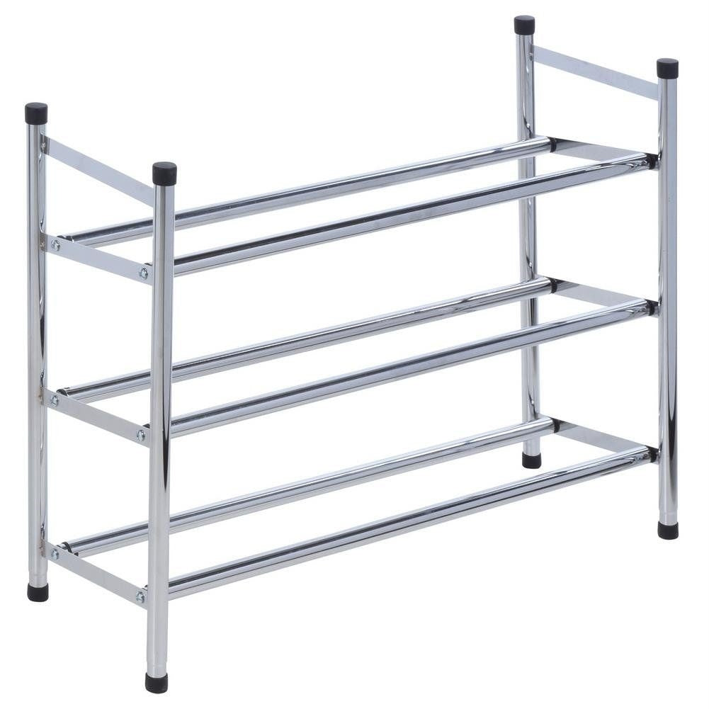 Shoe shelf with 3 levels for easy and practical organization