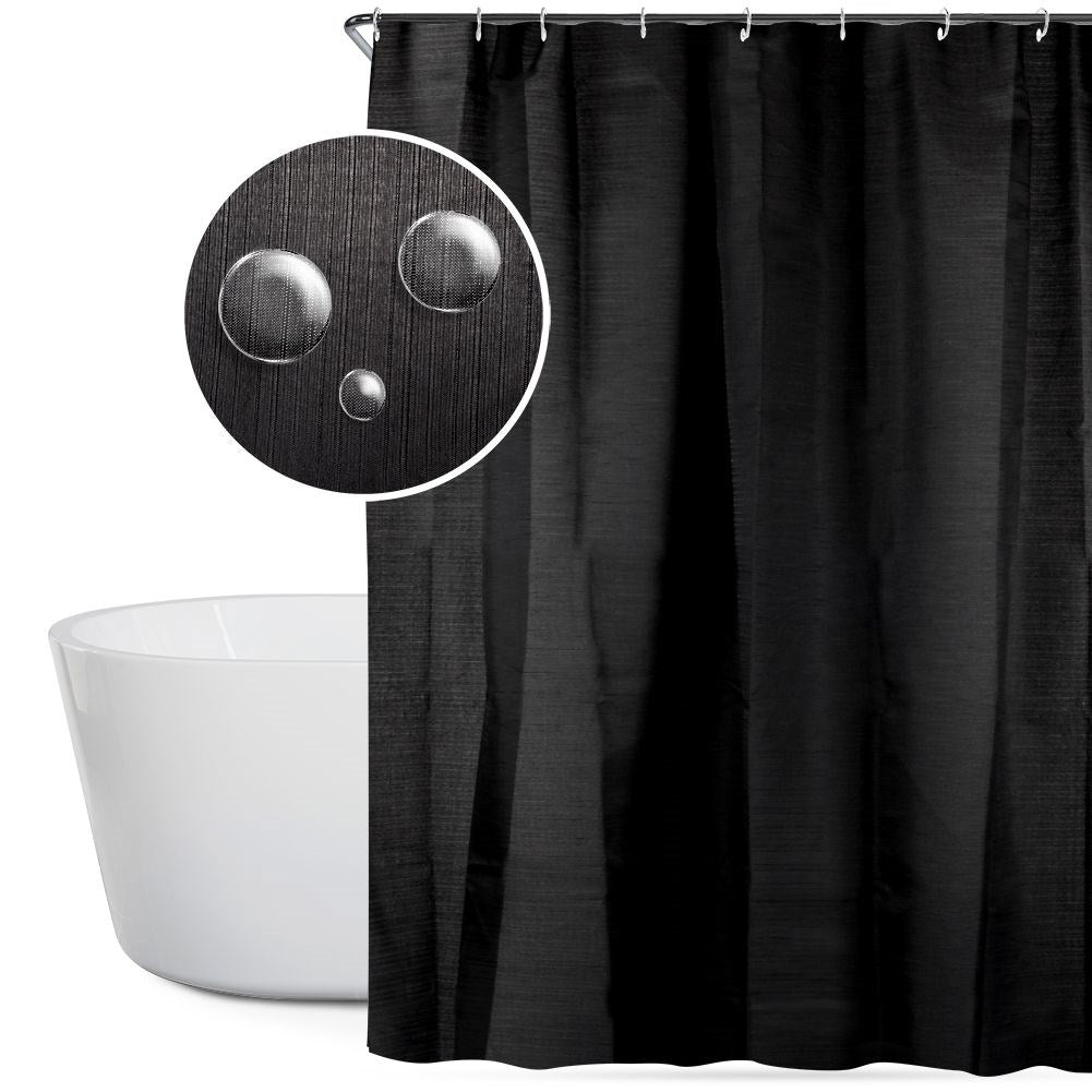 Shower Curtain: Water Protection & Privacy, 12 Hooks Included