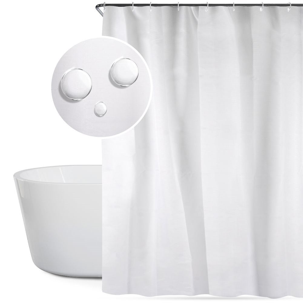 Shower curtain: Water protection, Privacy, Durable, 12 Hooks