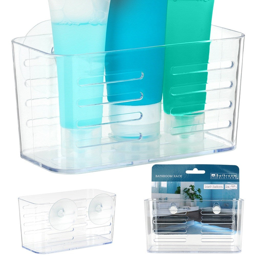 Shower shelf with suction cups 15.5x8x8.2 cm