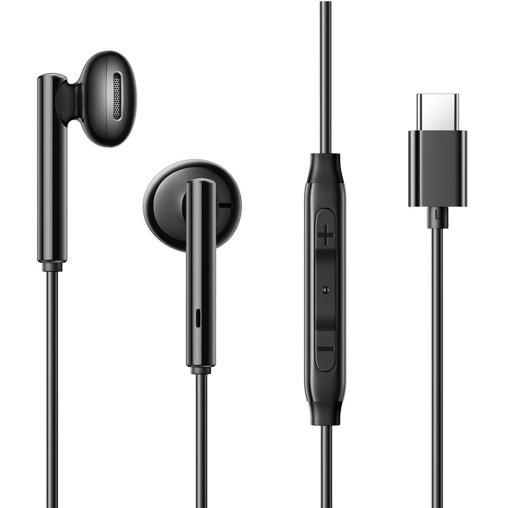 SiGN USB-C Series Half In-Ear Wired Headphones - Black