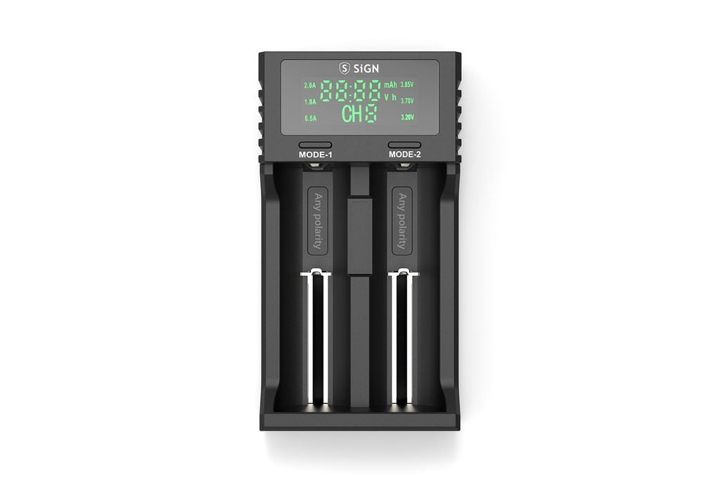SiGN Universal Battery Charger for AA/AAA/C Batteries (18650)