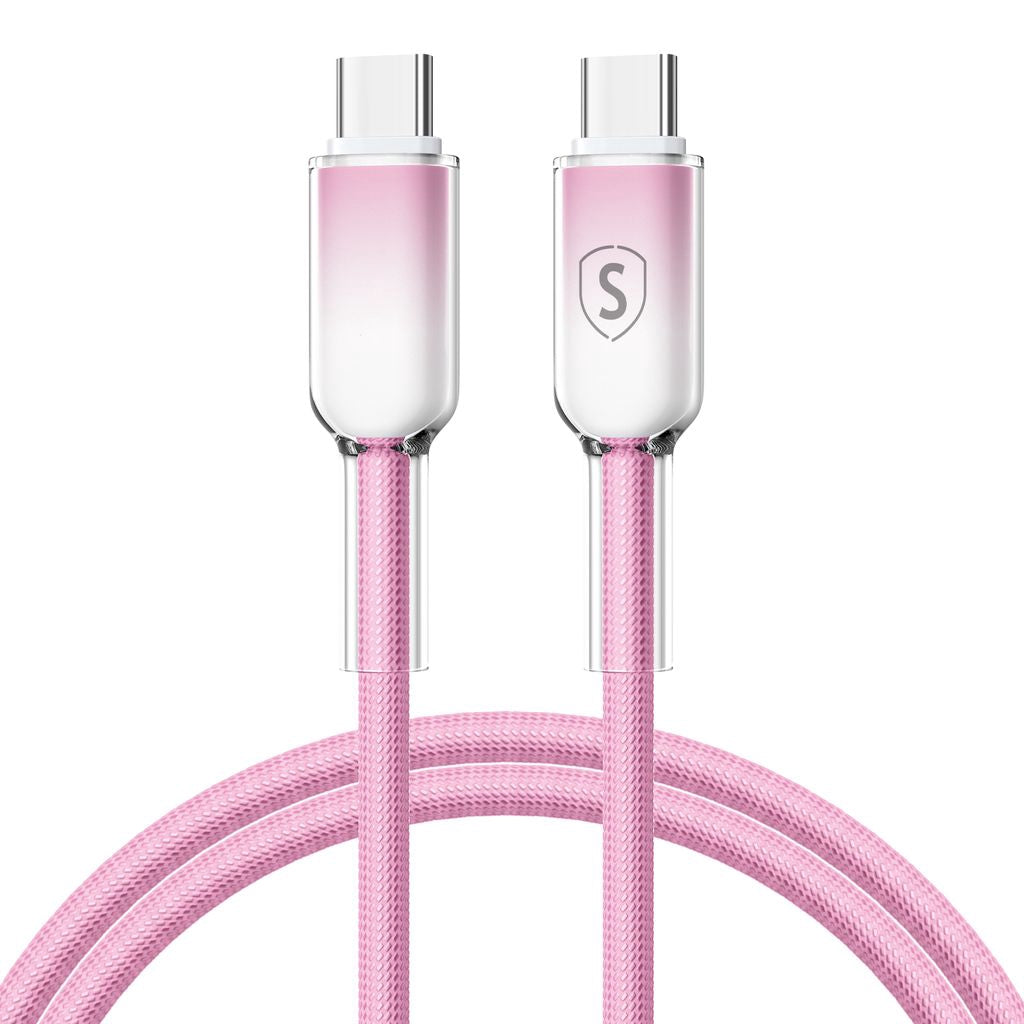 Sign Dynamic Series USB-C till USB-C-kabel 60W, 1M - Rosa