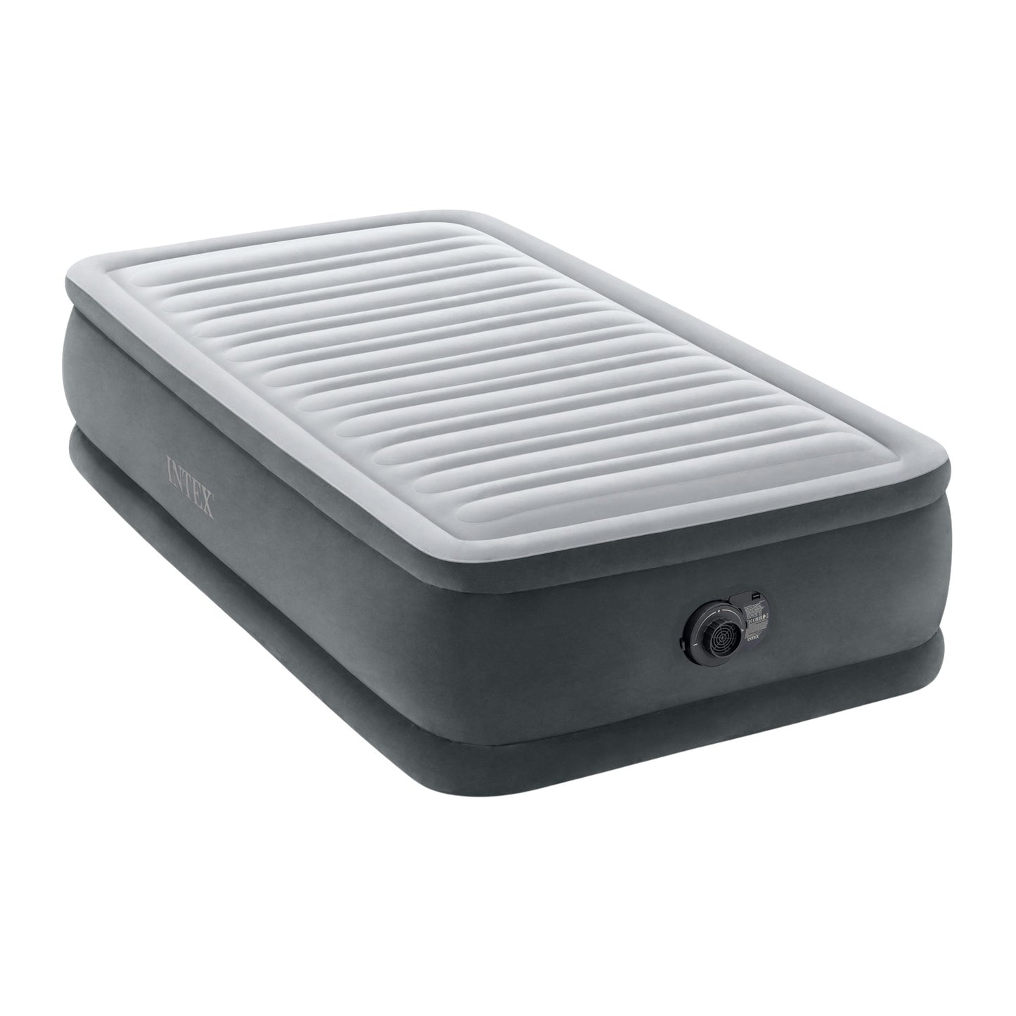 Single Air Mattress with Pump, 191x99 cm