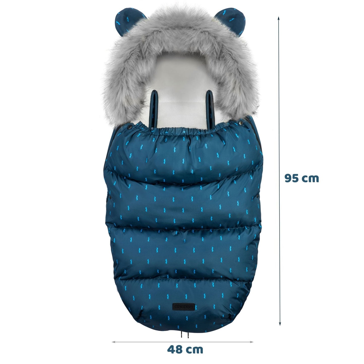 Sleeping bag for pram and sled Elmi Ricokids - navy blue