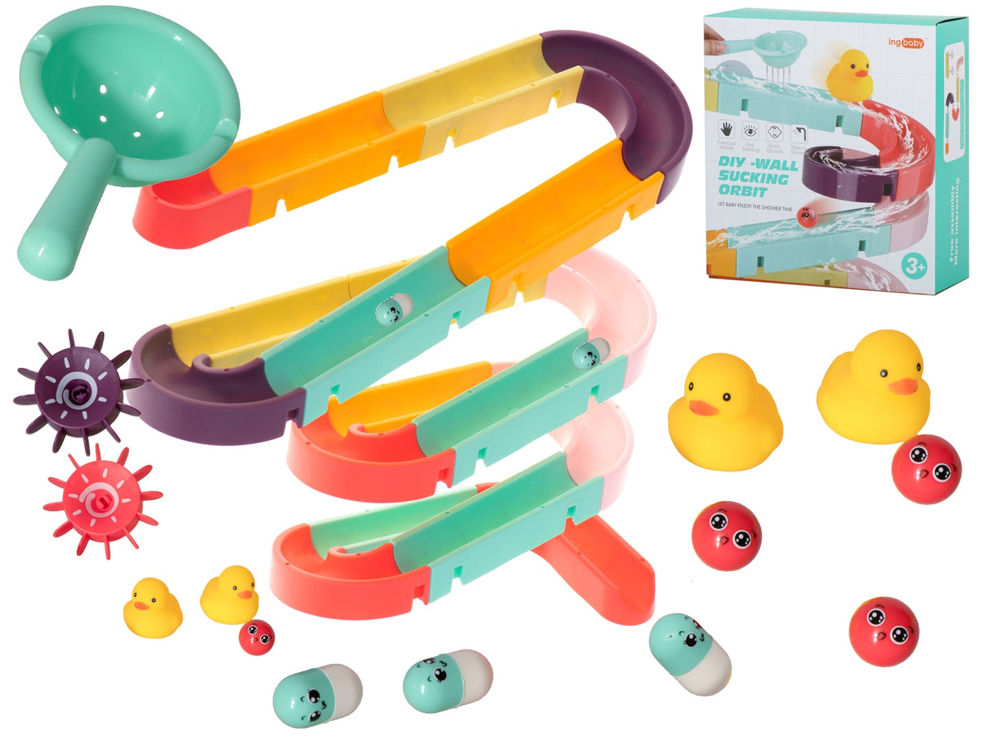 Slide bath toy waterway + accessories