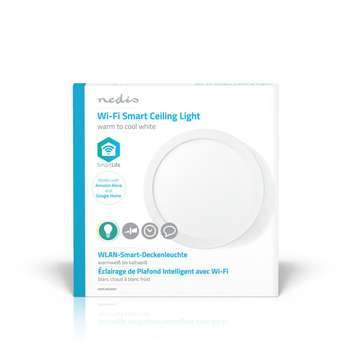 SmartLife Ceiling Light | Wi-Fi | Cool White / Warm White | Round | Diameter: 300 mm | 1200 lm | 2700 - 6500 K | IP20 | Energy class: G | Android™ / IOS