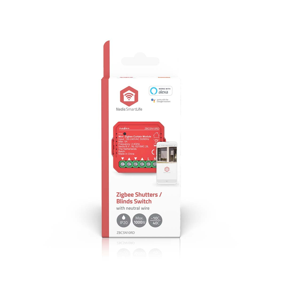 SmartLife Power Switch | Zigbee 3.0 | 1000 W | Terminal Connection | App available for: Android™ / IOS
