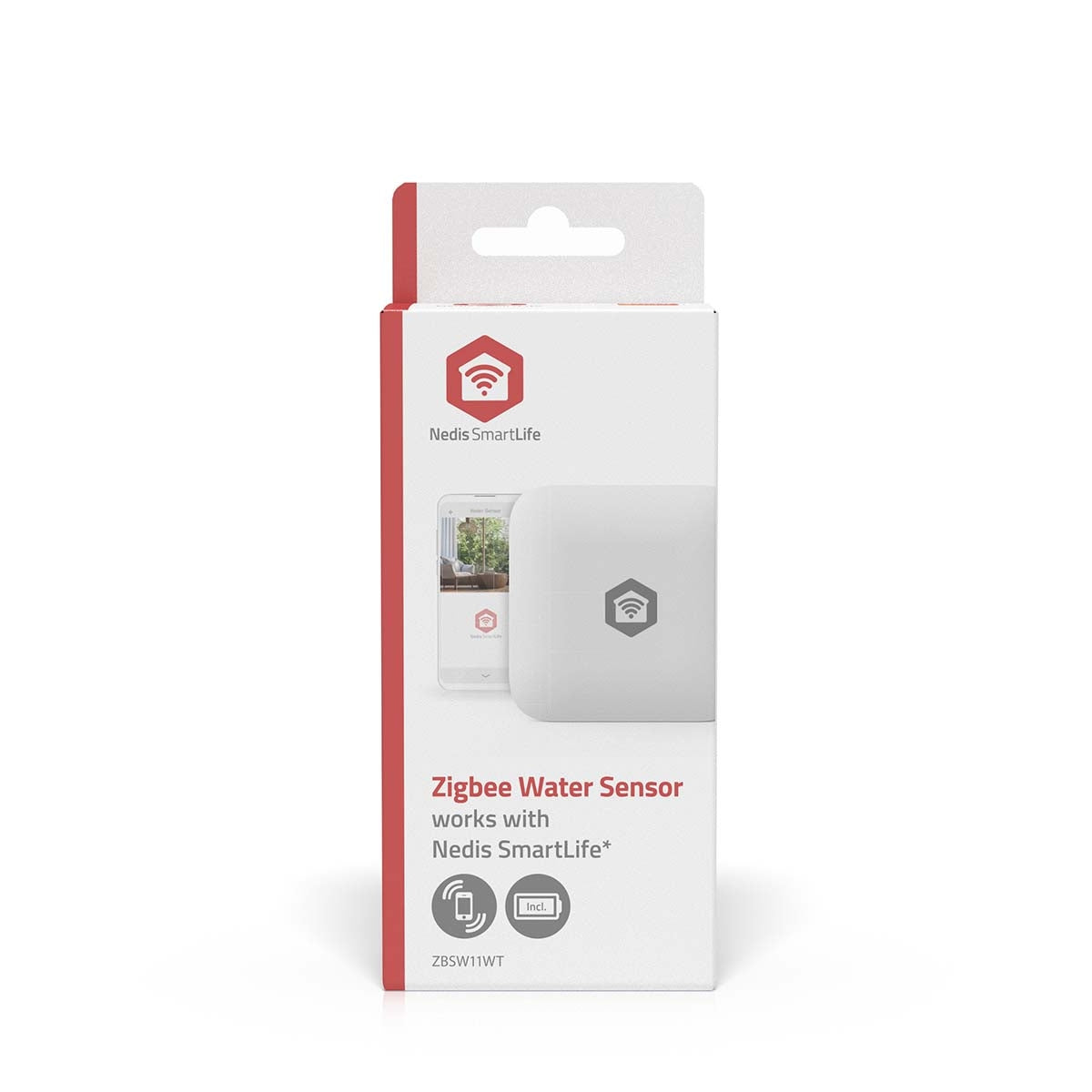 SmartLife Water Detector | Zigbee 3.0 | Battery Powered | Max. battery life: 12 Months | White