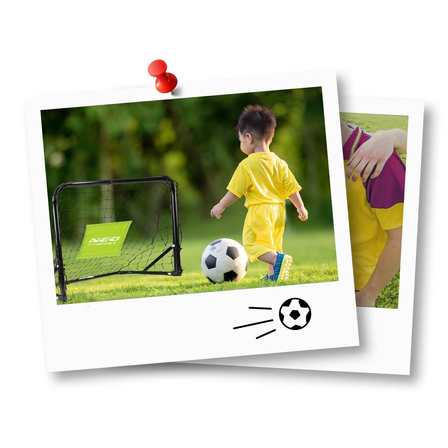 Soccer Goal - Set of 2 - 60 x 45 x 25 cm NS-461