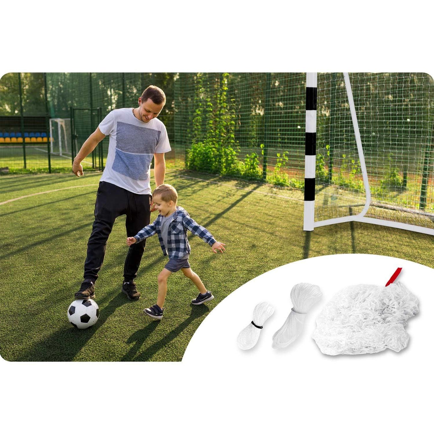 Soccer goal Net 300x200x120cm Neo-Sport