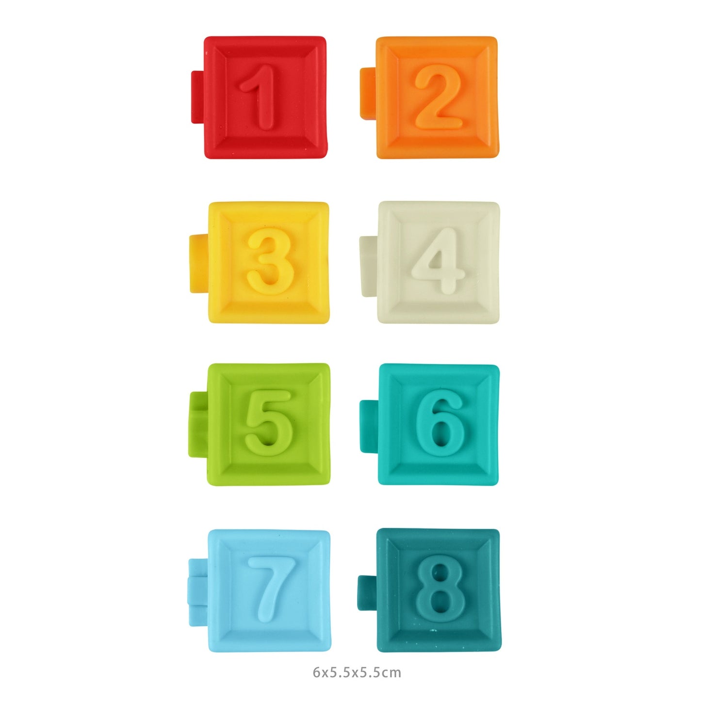 Soft rubber sensory blocks for children +6M