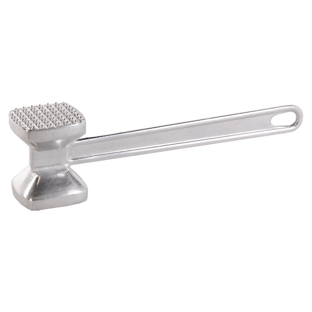 Solid meat mallet with dual function