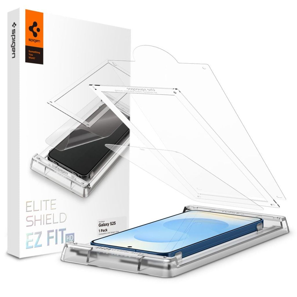 Spigen Elite Shield Ez Fit Skärmskydd för Samsung Galaxy S25