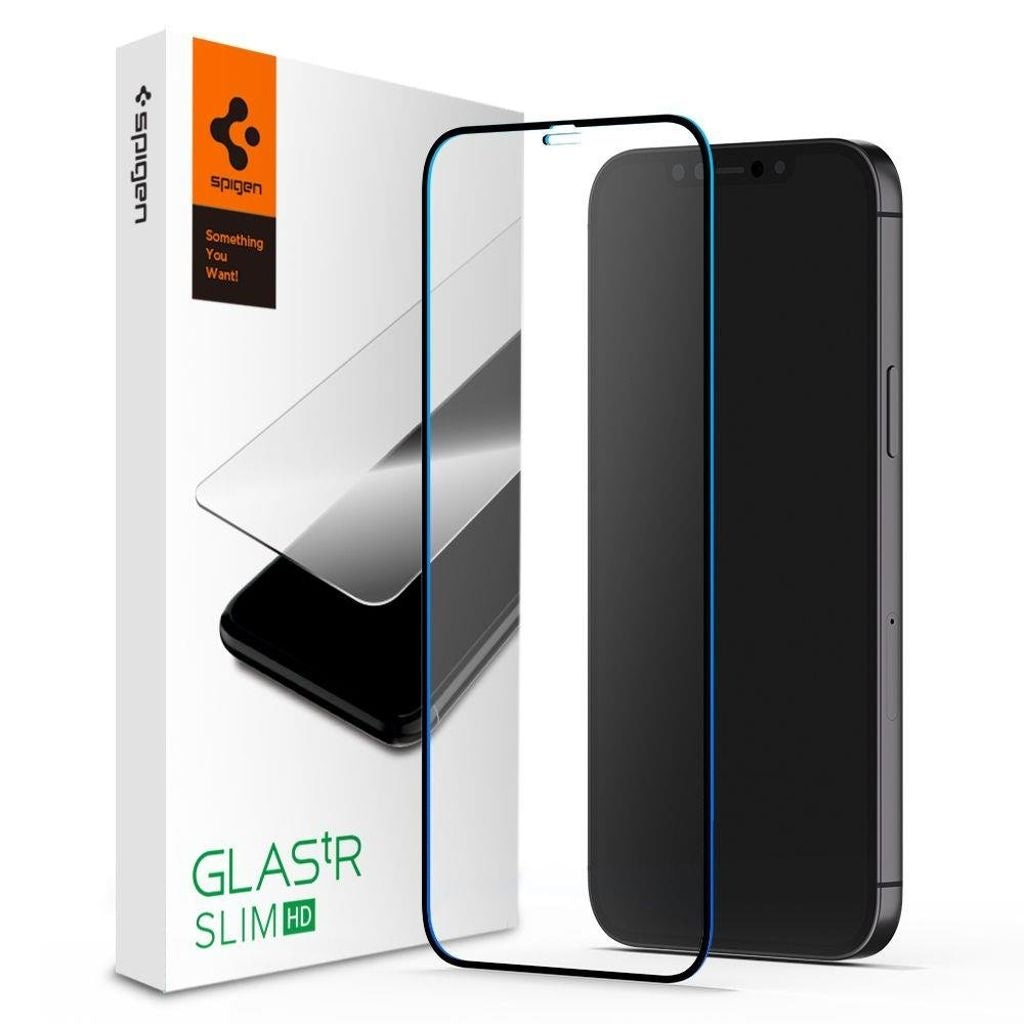 Spigen Glass FC Screen protector in tempered glass iPhone 12 Pro Max