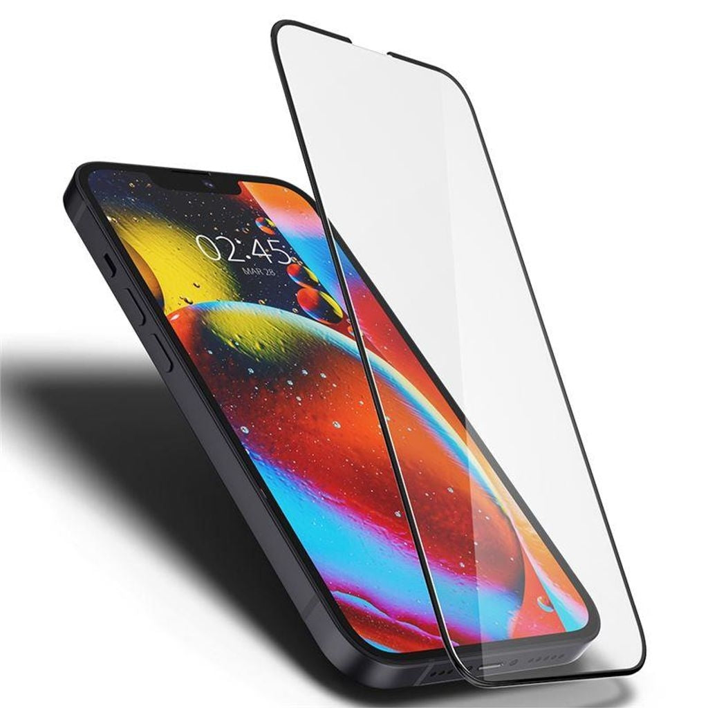 Spigen Glass FC Screen protector in tempered glass iPhone 13 Mini
