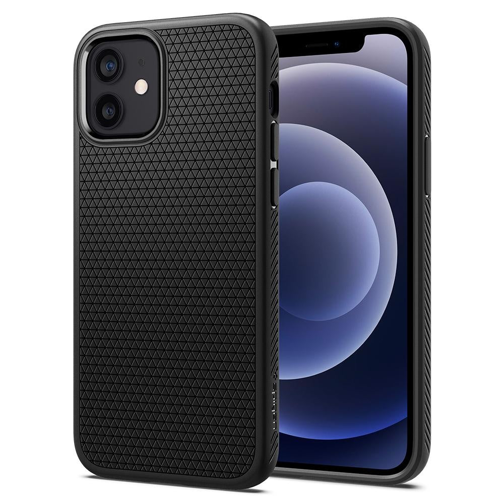 Spigen Liquid Air Cover for iPhone 12/12 Pro - Black