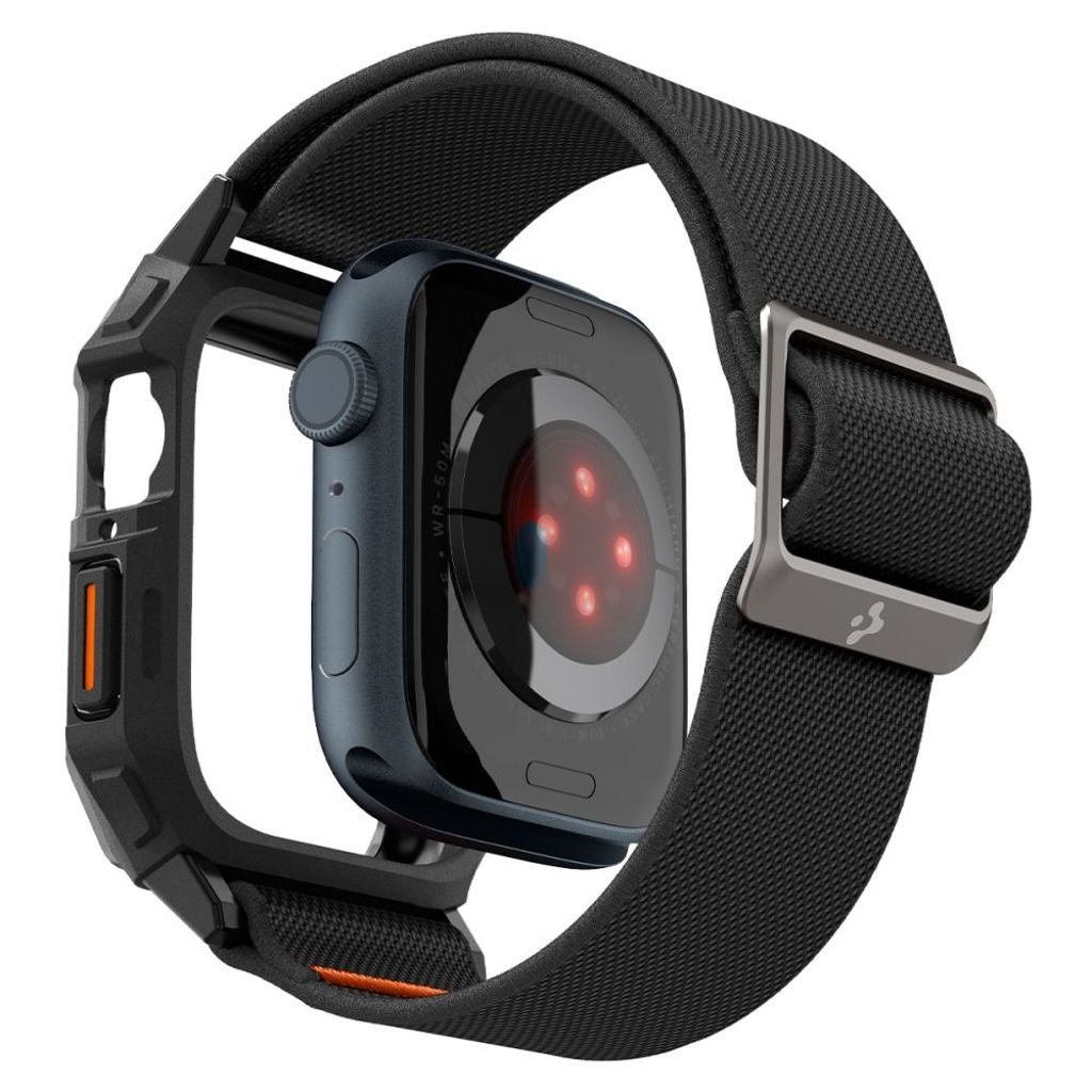 Spigen Lite Fit Pro Klockarmband För Apple Watch 44/45 Mm - Mattsvart