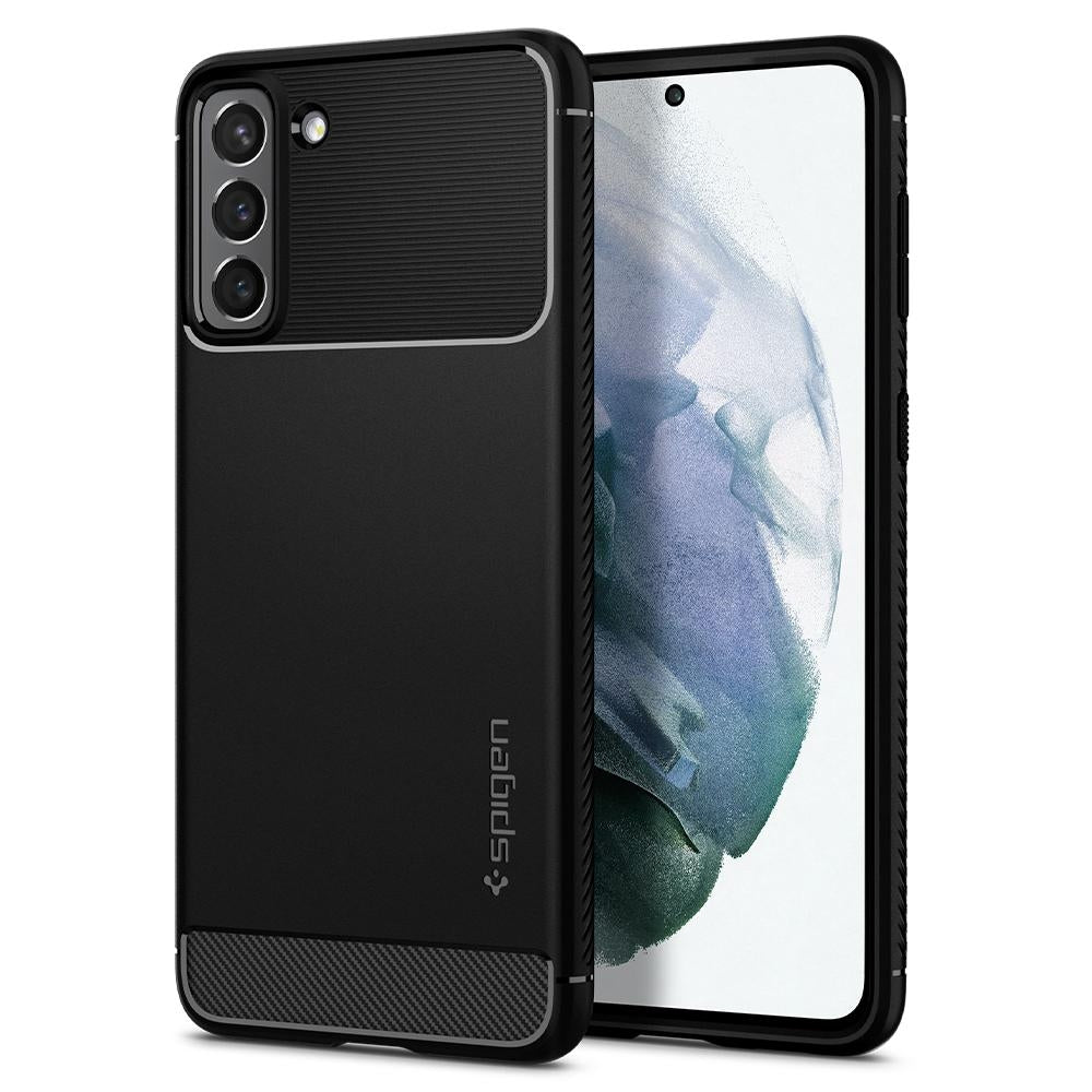 Spigen Rugged Armor Cover for Galaxy S21 - Black