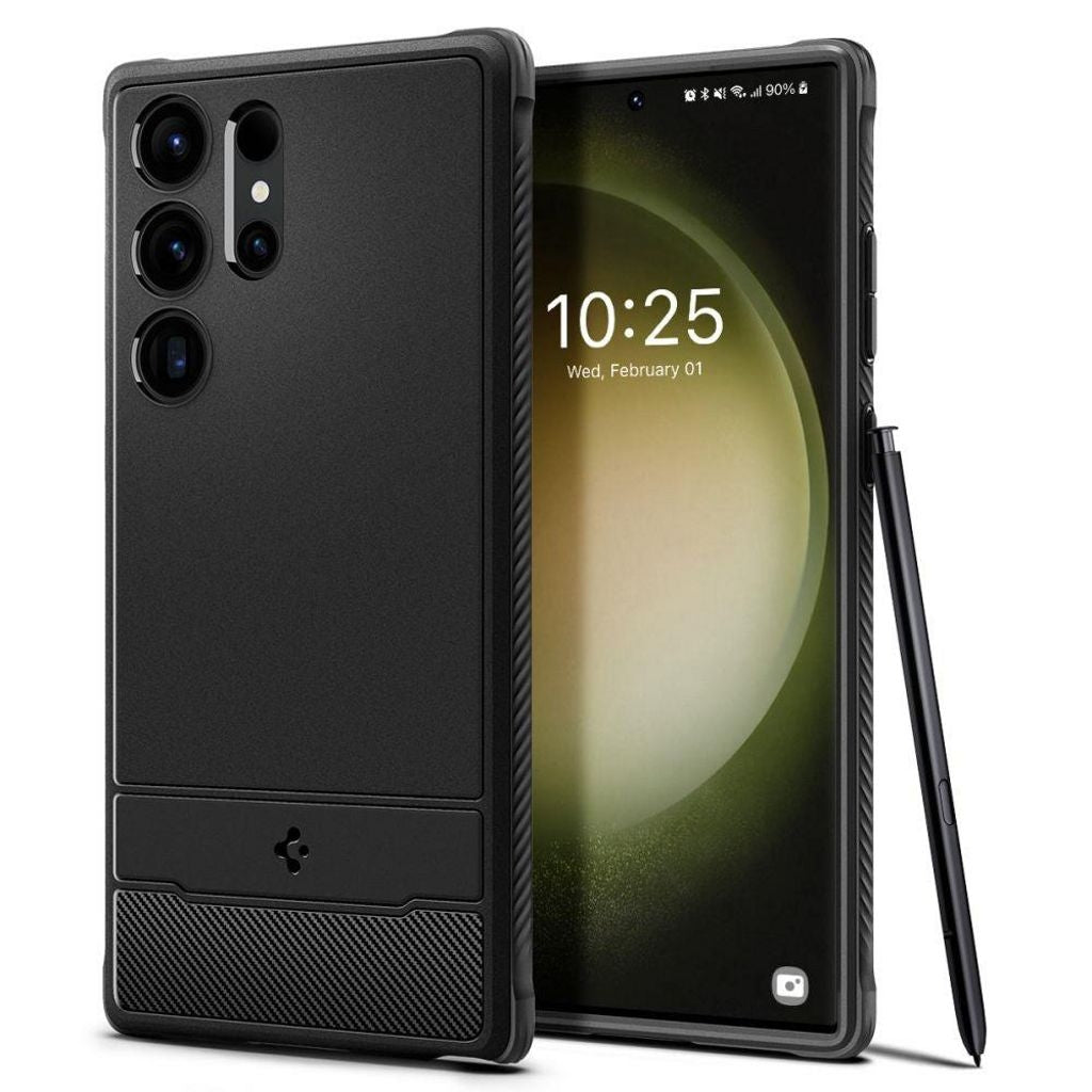 Spigen Rugged Armor Cover for Samsung Galaxy S23 Ultra - Black