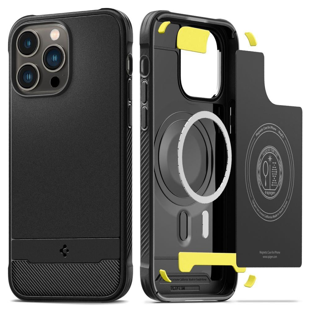 Spigen Rugged Armor Mag Magsafe Cover for iPhone 14 Pro Max - Matt Black