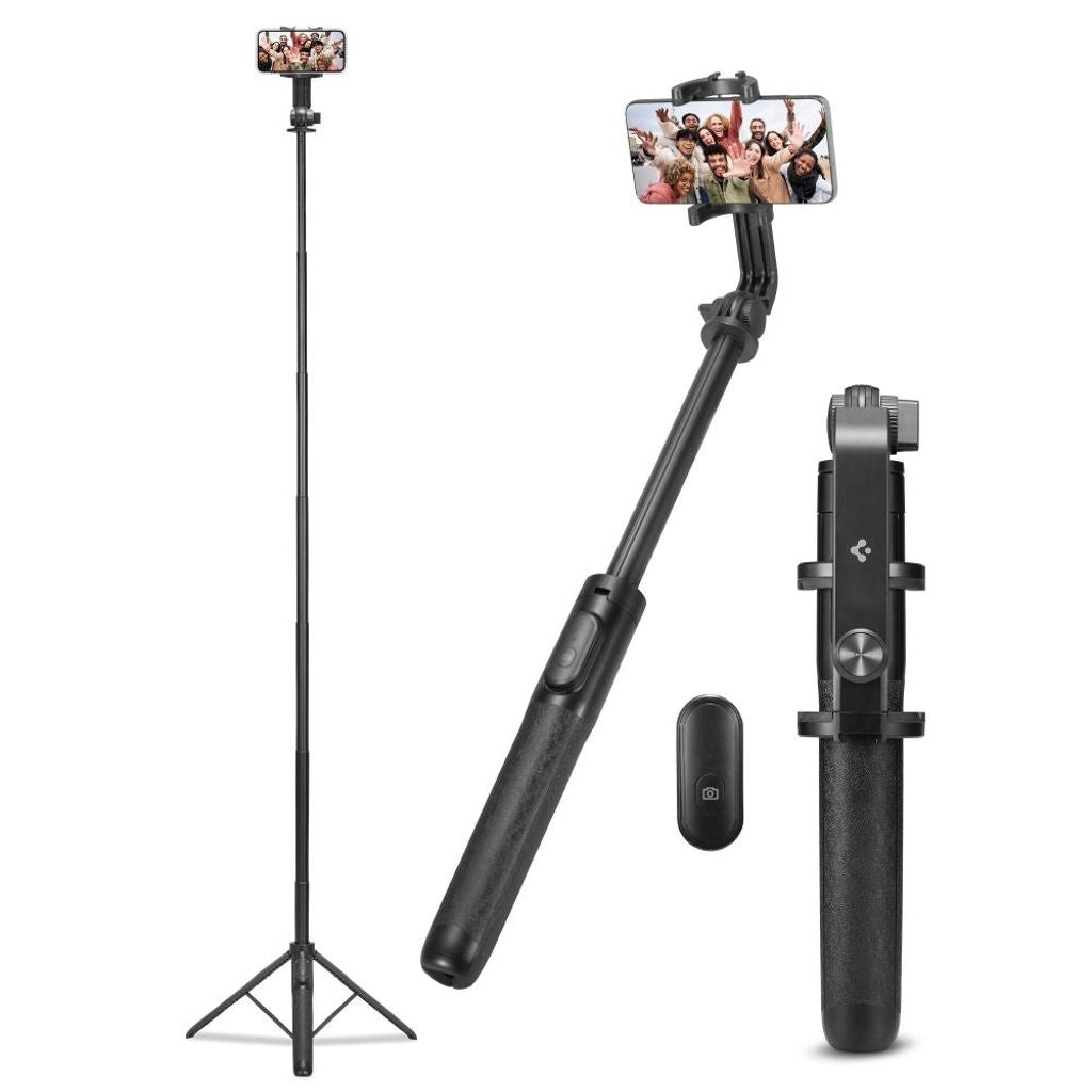 Spigen S560W Bluetooth Selfie Stick med stativ – Svart