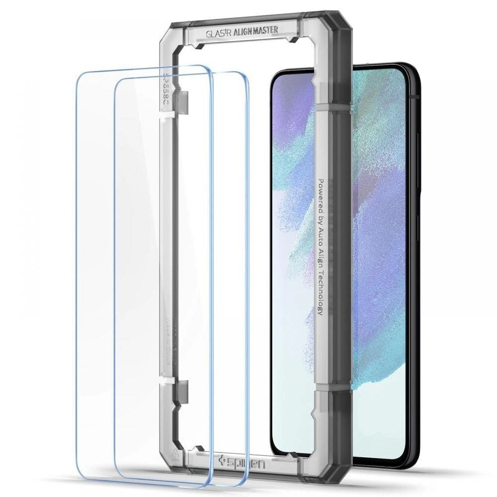 Spigen Samsung Galaxy S21 FE Screen protector in tempered glass Alm Glas.Tr, 2-pack