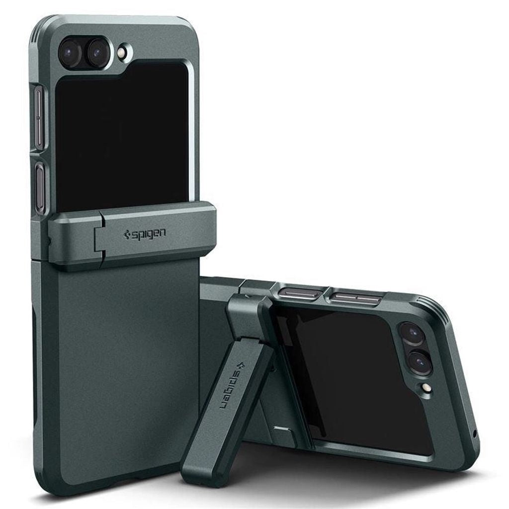 Spigen Samsung Galaxy Z Flip 5 Tough Armor Shell Pro - Abyss Green