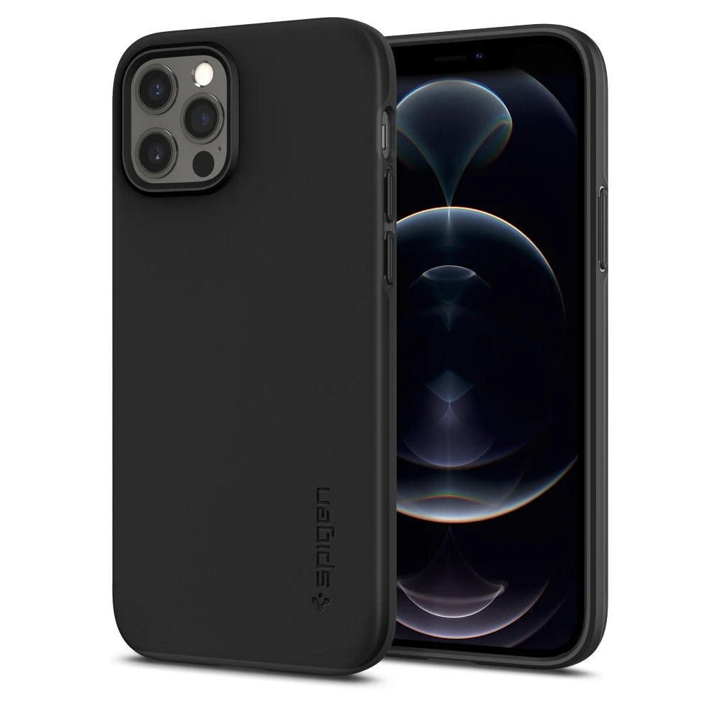 Spigen Thin Fit Case for iPhone 12/12 Pro - Black