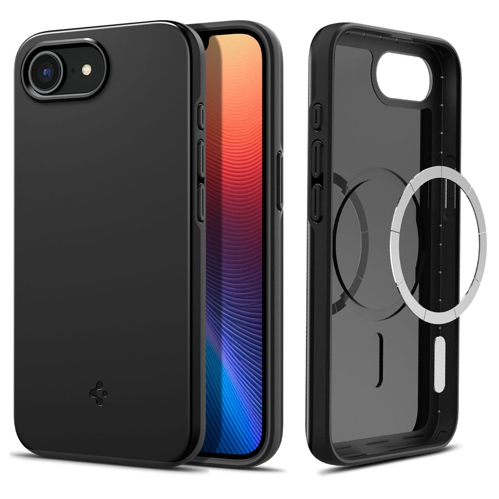 Spigen Thin Fit MagFit iPhone 16e Case - Black