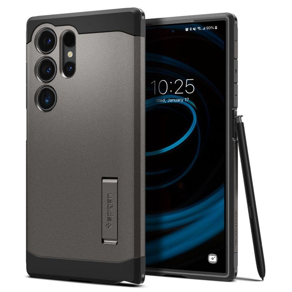 Spigen Tough Armor case for Samsung Galaxy S24 Ultra - metallic grey
