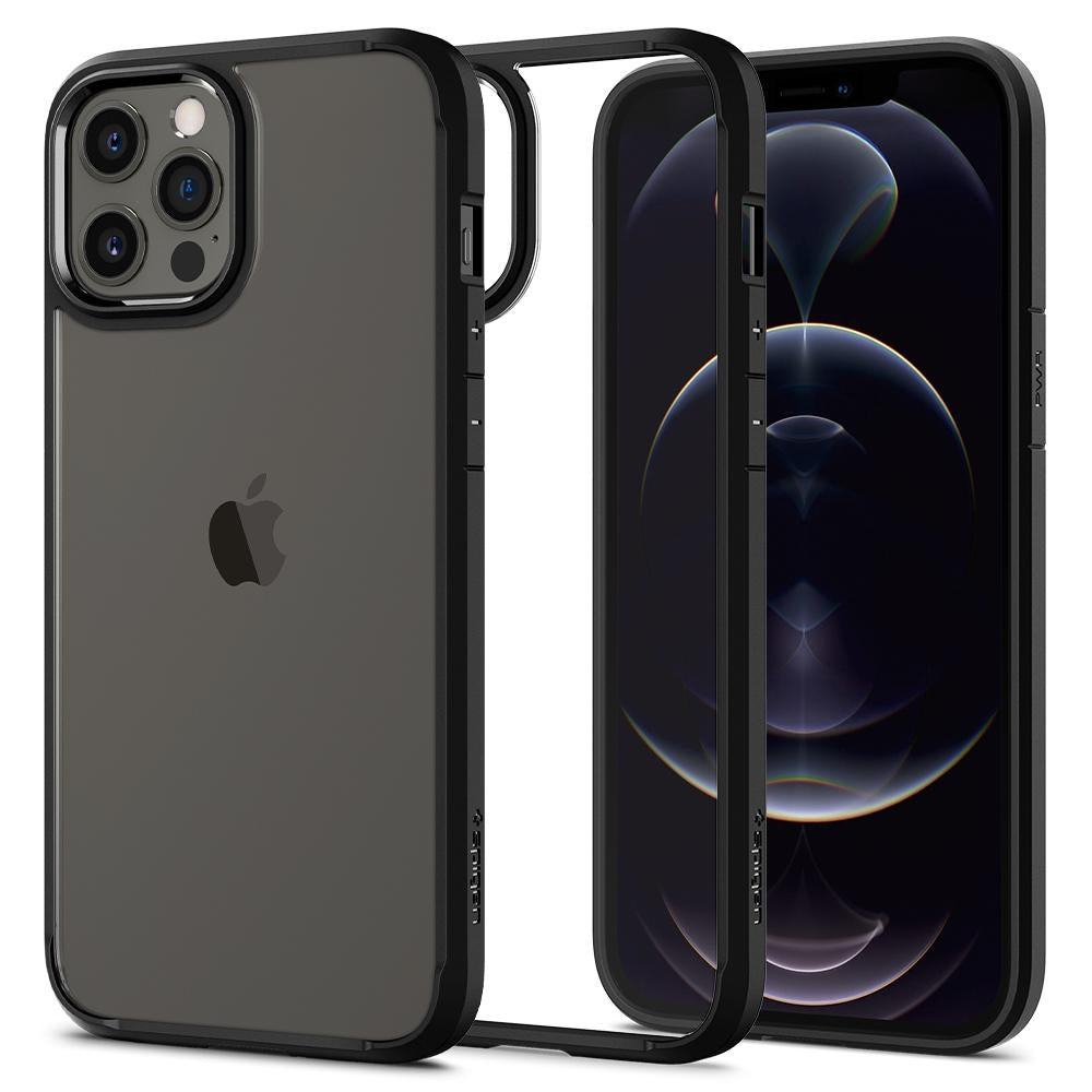 Spigen Ultra Hybrid Cover for iPhone 12/12 Pro - Black/Transparent